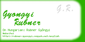 gyongyi rubner business card