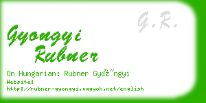 gyongyi rubner business card